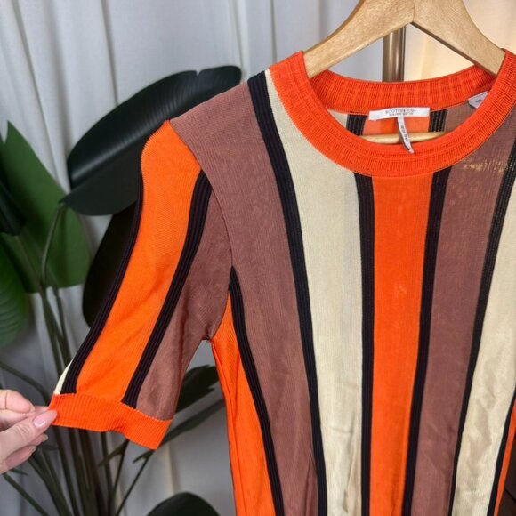 Scotch & Soda Raffia Town Maison Striped Knit Top Medium - Picture 4 of 9